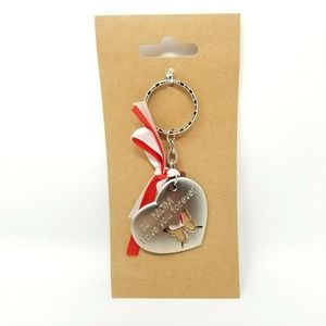 Mom Love You Forever Charm Keychain